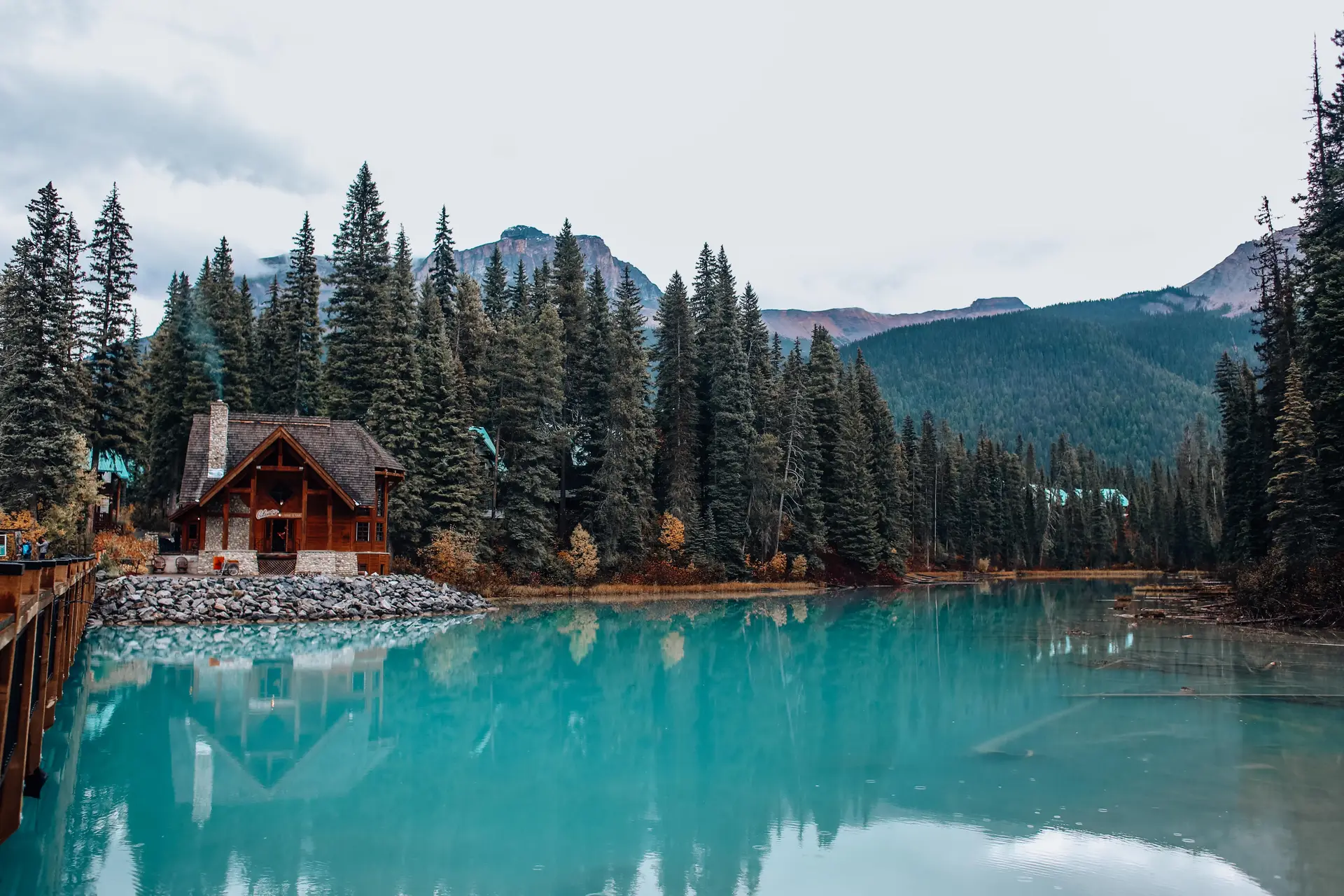 Quiet reflection dock where guests can meditate at dawn